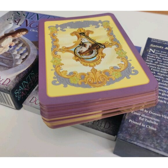 Saints & Angels 44 Oracle Deck Cards & Guidebook Doreen Virtue Original OOP - Picture 3 of 5